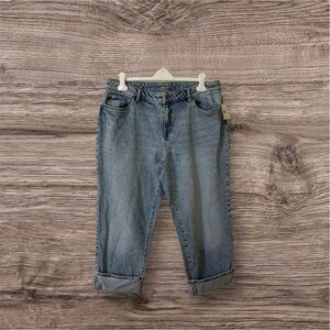 Falls Creek Light Blue cuffed Denim Jeans